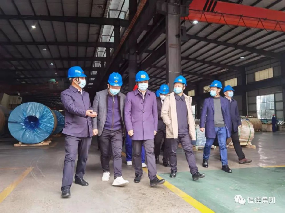 汨罗市市委书记朱平波、市长林恒求赴恒佳集团考察